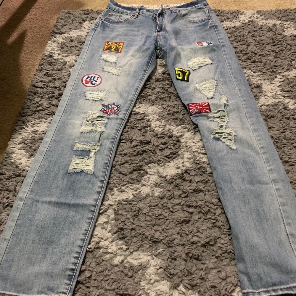 MENS CUSTOM PATCH JEANS